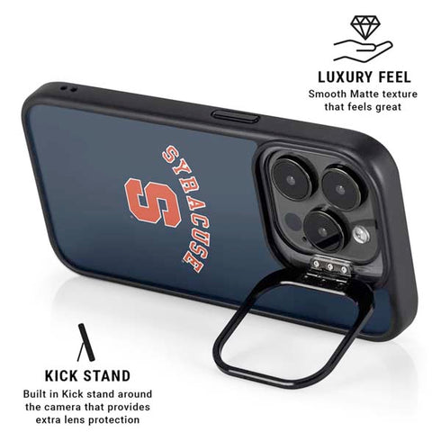 Syracuse University S Blue iPhone 15 Pro Kickstand Case